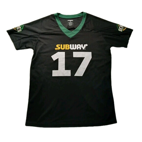 ​Subway Series Jersey #17 Garlic Roast Beef XL Employee Uniform Football Shirt - Picture 1 of 5